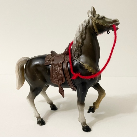 Vintage WS Horse Plastic Toy 7” Tall Hong Kong - Picture 6 of 16